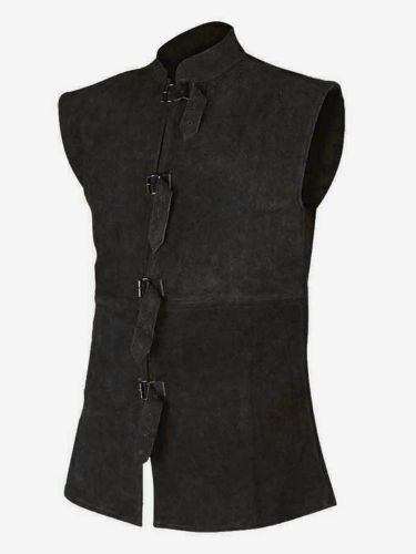 Costumes rétro sans manches en polyester rétro haut vintage noir pour homme - milanoo.com - Modalova