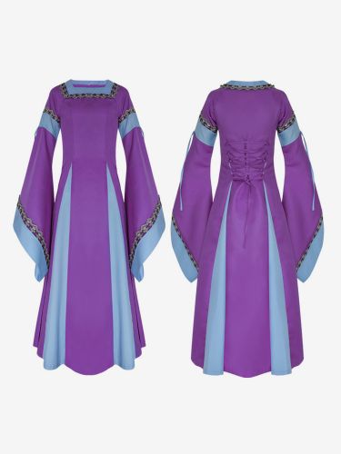 Costumes rétro violets Costume Marie Antoinette pour fille robe en Polyester robe de bal mascarade rétro Bourgogne - milanoo.com - Modalova