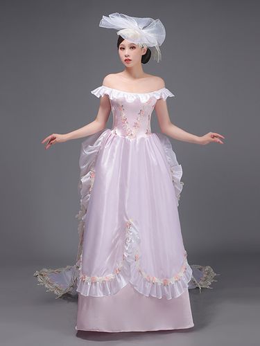 Costumes rétro chapeau à fleurs en Polyesters Costume occidental Marie-Antoinette vêtements Vintage - milanoo.com - Modalova