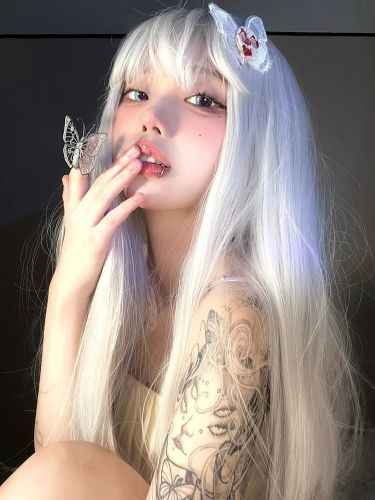 Perruque Lolita Gothique Longue ée Ébouriffée Accessoires Lolita - milanoo.com - Modalova