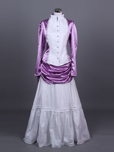 Costumes rétro Costume Marie Antoinette pour femme Ensemble en polyester à volants à blocs de couleurs Jupe Haut Costume rétro du XVIIIe siècle - milanoo.com - Modalova