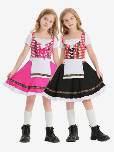 Costumes d\'Halloween pour enfants Ensemble d\'Halloween rose Robe en polyester pour enfants - milanoo.com - Modalova