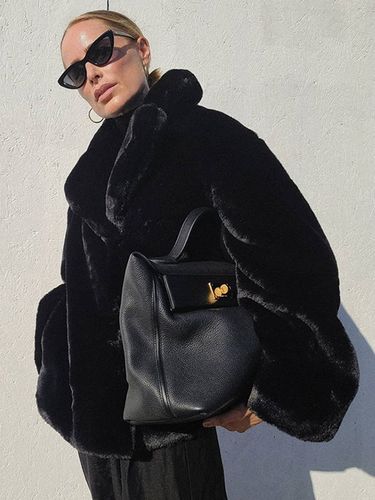 Manteaux en fausse fourrure Chic col rabattu veste longue d'hiver blanches 2026 - milanoo.com - Modalova