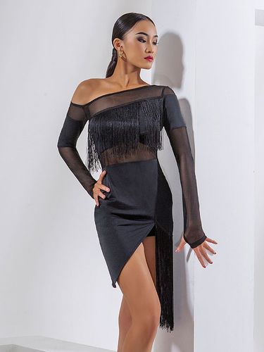 Costume De Danse Latine s Ensemble À Franges Robe Sexy Frange - milanoo.com - Modalova