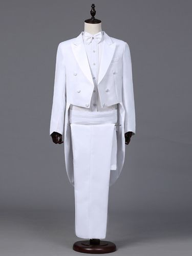Vêtements de smoking à manches longues Palace pour hommes Costumes de performance rétro Bourgogne - milanoo.com - Modalova