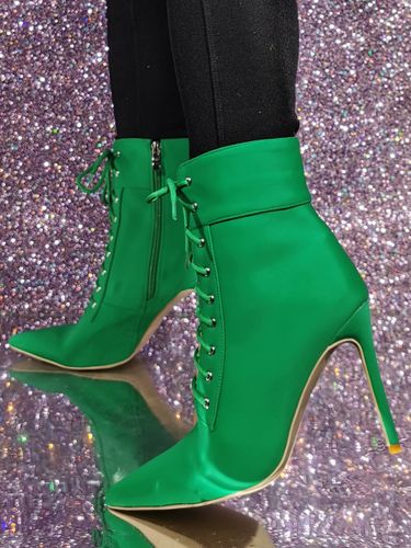 Bottines à bout pointu et talon aiguille s - milanoo.com - Modalova