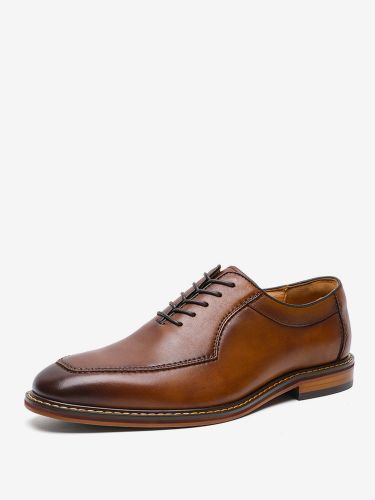Chaussures habilléess Chaussures de mariage en cuir à bout carré à la mode - milanoo.com - Modalova