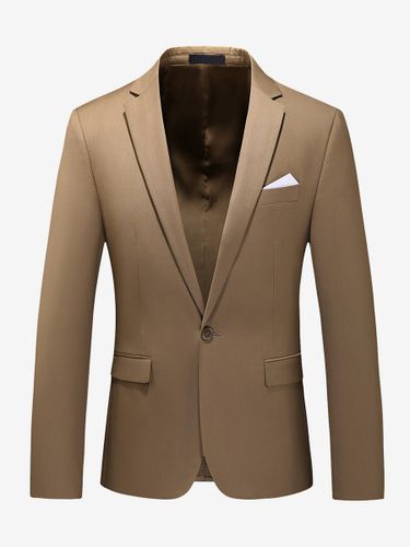 Blazers Vestes Costumes Décontractés s Formel Kaki Jaune Cérémonie Mariage - milanoo.com - Modalova