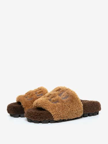 Sandales d\'hiver en laine tricotées sandales plates à bout ouvert - milanoo.com - Modalova