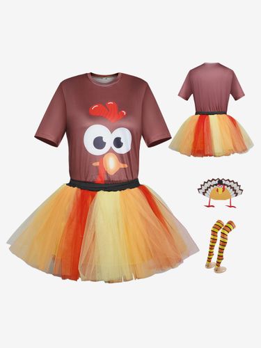 Costumes de Thanksgiving Robe avec couvre-chef - milanoo.com - Modalova