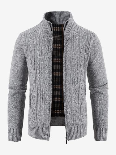 Vêtements Cardigans Pulls Décontracté Manches Longues Zipper - milanoo.com - Modalova