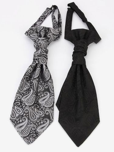 Cravate Vintage Noire Aristocrate Costumes Rétro Déguisements Halloween - milanoo.com - Modalova