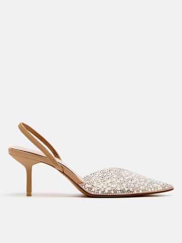 Escarpins à talons mi-bass avec strass et bout pointu style streetwear - milanoo.com - Modalova
