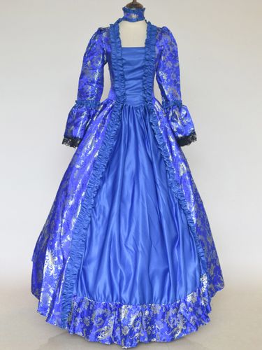 Déguisement Vintage Robe Noire Gothique Rétro Soirée costumes Marie-Antoinette - milanoo.com - Modalova