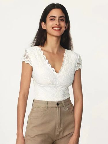 Tops En Dentelle Blanche Pour Femme - milanoo.com - Modalova