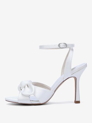 Chaussures de mariage à talons hauts avec nœud en satin - milanoo.com - Modalova