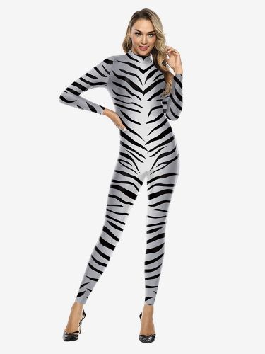 Combinaisons zentai animales Combinaison Zentai unisexe pour Halloween cosplay imprimé peau de zèbre combinaison moulante pour fête - milanoo.com - Modalova