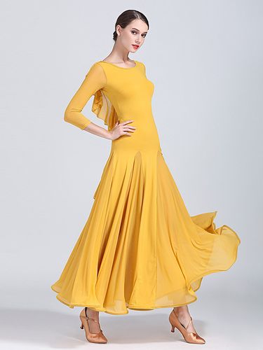 Robes de danse de salons robes d'entraînement de valse tango flamenco élastiques - milanoo.com - Modalova