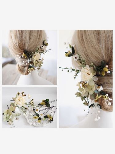 Coiffe de mariage accessoire pour cheveux en rayonne pour mariée - milanoo.com - Modalova