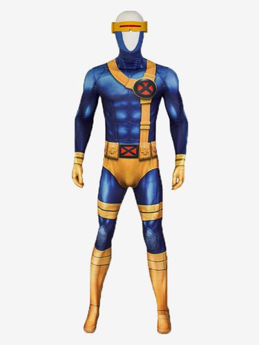 Costume de cosplay Cyclope X-Men Marvel combinaison intégrale tenue de scène - milanoo.com - Modalova