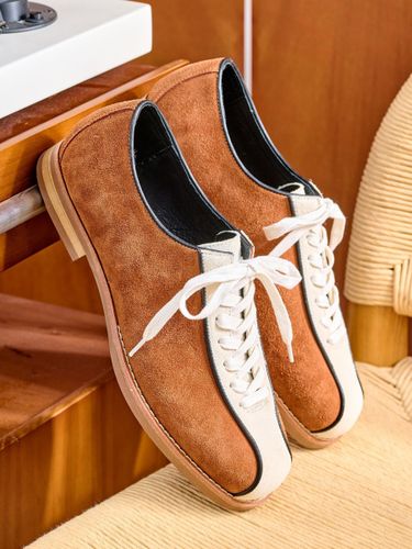 Baskets en daim bicolores chaussures de bowling décontractées - milanoo.com - Modalova