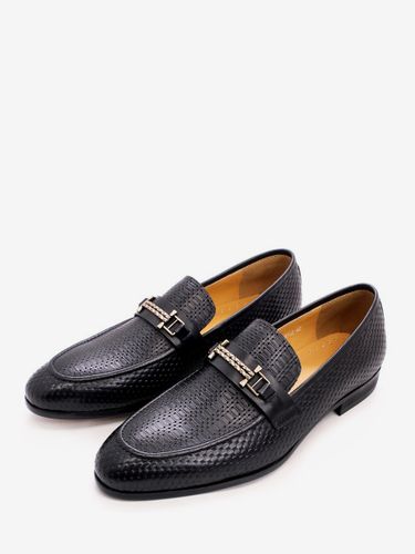 Mocassins à bout pointu chaussures tendance en métal motif serpent chaussures de mariage en cuir - milanoo.com - Modalova