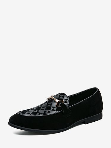 Mocassins à mors chaussures à enfiler en daim et à bout pointu - milanoo.com - Modalova