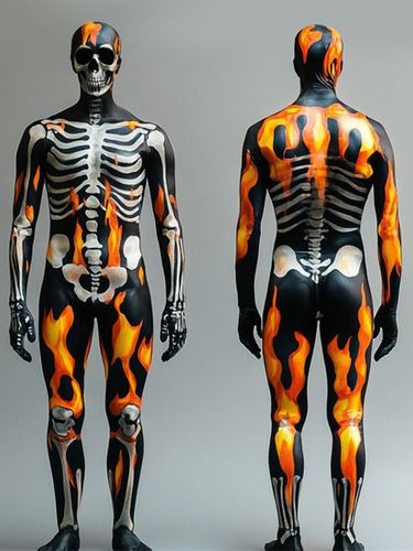 Combinaisons zentai monstre Costume complet de squelette d'Halloween pour adultes combinaison de cosplay - milanoo.com - Modalova
