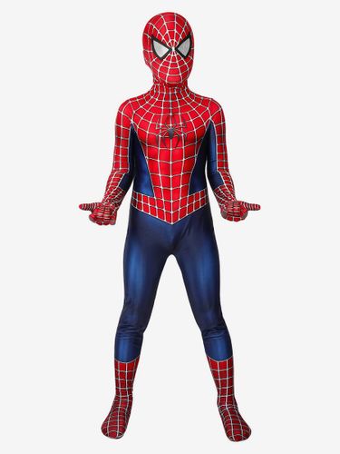 Spiderman Enfant Cosplay Jumpsuit Lycra Spandex Catsuits Zentai 2002 Marvel Film Spiderman Kids Costumes Cosplay - milanoo.com - Modalova