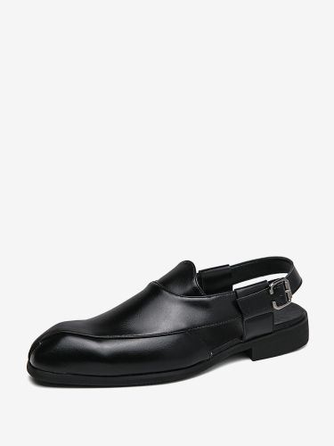 Mocassins à enfilers chaussures à bride arrière et bout carré en PU - milanoo.com - Modalova