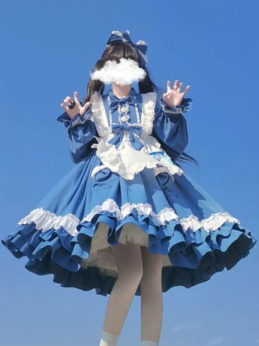 Robe Sweet Lolita Robe en polyester à manches longues Robe Lolita - milanoo.com - Modalova