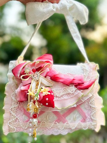 Sac Lolita de style pastoral en polyester à volants et chaînes sac à main ombré accessoires Lolita - milanoo.com - Modalova