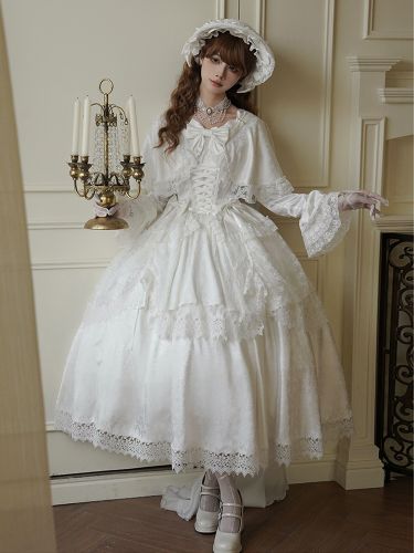 Robe Lolita douce en polyester à manches longues pour mariage - milanoo.com - Modalova
