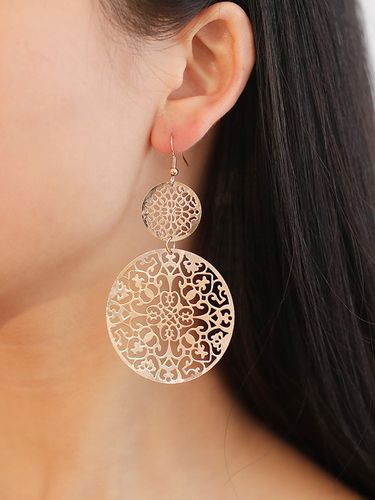 Boucles d\'oreilles à disque creux vintages 2026 - milanoo.com - Modalova