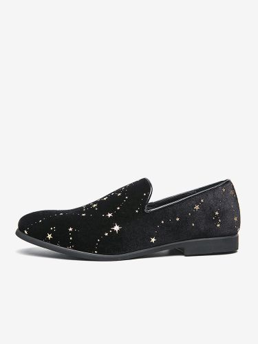 Mocassins classiques à enfilers chaussures de style décontracté chaussures pointues en daim de haute qualité avec broderie étoile - milanoo.com - Modalova