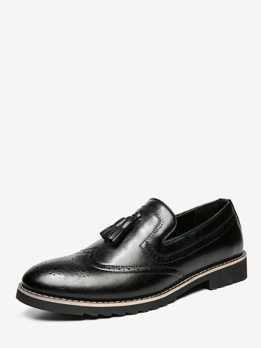 Mocassins à pampilless chaussures à enfiler décorées antidérapantes à talons bas respirantes décontractées - milanoo.com - Modalova