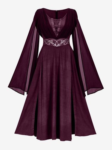 Robe médiévale pour femme robe de bal longue style rétro gothique costume de cosplay Renaissance - milanoo.com - Modalova