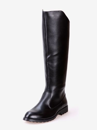 Bottes d'équitation s bout rond style militaire - milanoo.com - Modalova