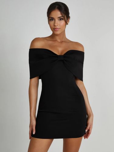Robes moulantes dos nu replié robes de soirée mini en - milanoo.com - Modalova