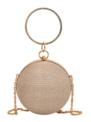 Sac à bandoulière à billes avec chaîne Sac à main de soirée brillant 2026 - milanoo.com - Modalova