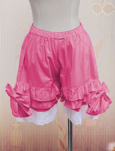 Bloomers bouffante de Lolita en coton avec dentelle Déguisements Halloween - milanoo.com - Modalova