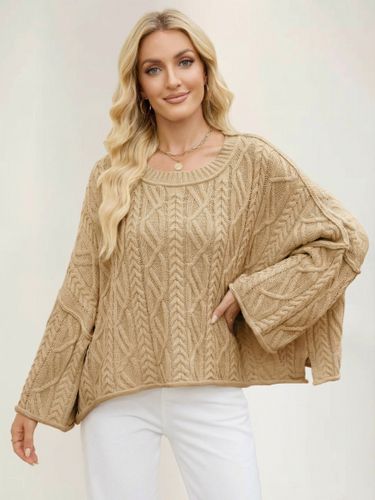 Pull oversize à torsades et épaules tombantes 2026 - milanoo.com - Modalova