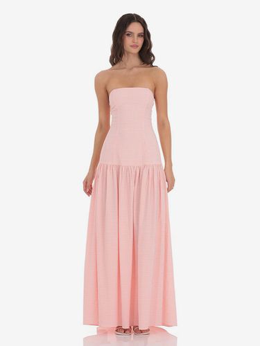 Robe longue bustier à carreaux vichy - Robe d'été longue bandeau à taille basse - Pique-nique d'été 2026 - milanoo.com - Modalova