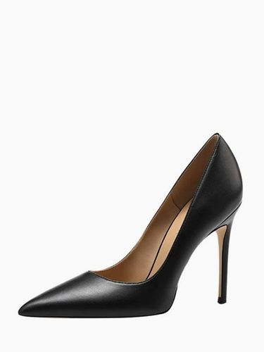 Escarpins noirs à talons hautss bout pointu chaussures habillées à enfiler - milanoo.com - Modalova