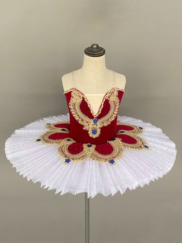Costume de danse classique pour fille robe de ballerine à étoiles appliquées en polyester tenue de danse - milanoo.com - Modalova