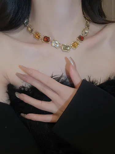 Collier en métal chaîne à maillons style européen 40-45 cm bijou décontracté pour adulte et fille - milanoo.com - Modalova