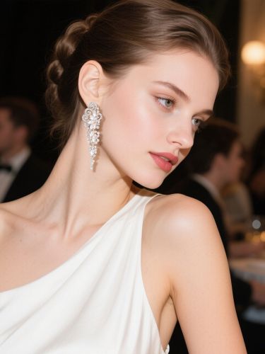 Boucles d'oreilles en cristal pour adulte style vintage décontracté avec motif floral - milanoo.com - Modalova