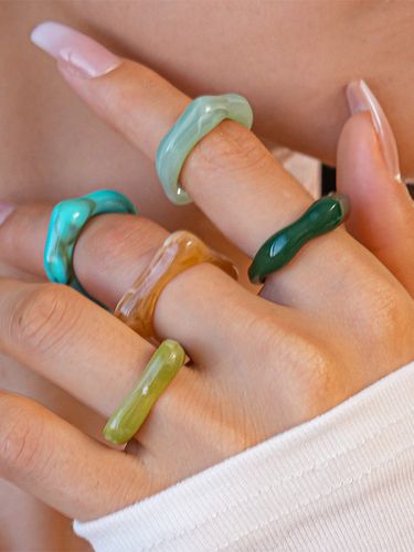 Bagues rondes style européen pour adultes bijoux décontractés au quotidien - milanoo.com - Modalova