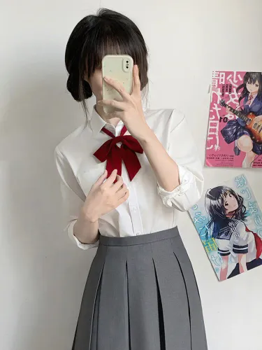 Chemisier Lolita classique JK à manches longues chemise Lolita blanche - milanoo.com - Modalova