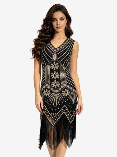 Robe Charleston des années 1920 style Gatsby déguisement pour une soirée d'Halloween - milanoo.com - Modalova